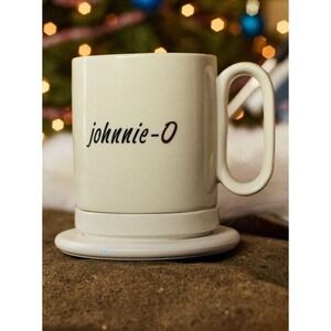 Johnnie-O Mug Warmer & Charger Wireless Charging Coaster White Coffee Tea Sealed